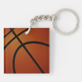 Personalisiertes Schwarz und Gold, Basketballgesch Schlüsselanhänger (Rückseite)