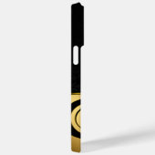 Personalisiertes Schwarz und Gold Case-Mate iPhone Hülle (Rückseite / Rechts)