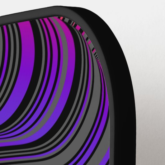 Personalisiertes Schwarz und Neon Pickleball Schläger (Linke Seite)