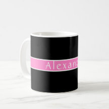 Personalisiertes Schwarz und Rosa