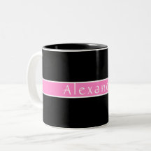 Personalisiertes Schwarz und Rosa