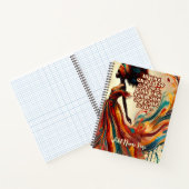 Personalisiertes Schwarz-Weibchen-SpiralNotebook Notizblock (Innenseite)