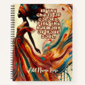 Personalisiertes Schwarz-Weibchen-SpiralNotebook Notizblock (Vorderseite)