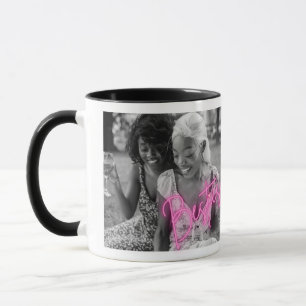 Personalisiertes Schwarz-Weiß-Foto "Besties" Tasse