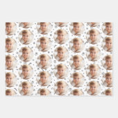 Personalisiertes Schwarz-Weiß-Foto Geschenkpapier Set (Vorderseite 3)