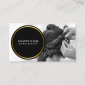 Personalisiertes Schwarz-Weiß-Foto Visitenkarte (Vorderseite)