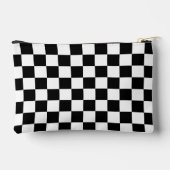 Personalisiertes Schwarz-Weiß-Prüfmuster Zubehörtasche (Rückseite)