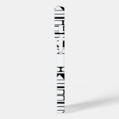 Personalisiertes Schwarz-Weiß-Stammesmuster Case-Mate iPhone Hülle (Rückseite / Links)