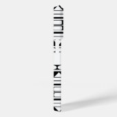 Personalisiertes Schwarz-Weiß-Stammesmuster Case-Mate iPhone Hülle (Rückseite / Rechts)