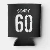 Personalisiertes Schwarz-weißes Gag-Geschenk zum 6 Dosenkühler (Vorderseite)