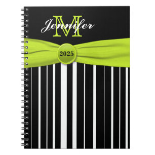Personalisiertes Schwarz-weißes StrickNotebook Notizblock