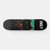 PERSONALISIERTES SCHWARZE CAT-CUSTOM-Skateboard Skateboard (Horizontal)