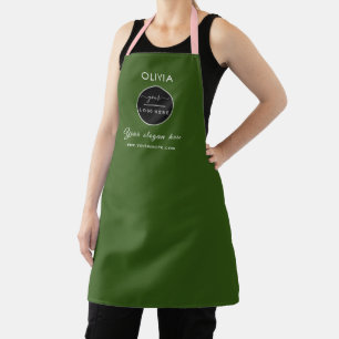 Personalisiertes schwarzes Apro-Logo für eine ben Schürze