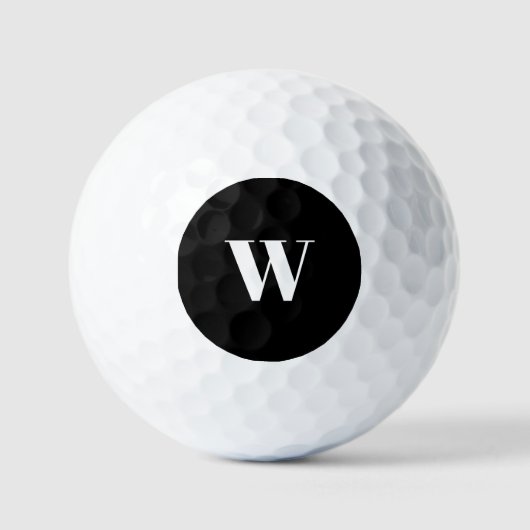 Personalisiertes schwarzes, benutzerdefiniertes Mo Golfball (Vorderseite)