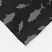 Personalisiertes schwarzes fleecedecke (Ecke)