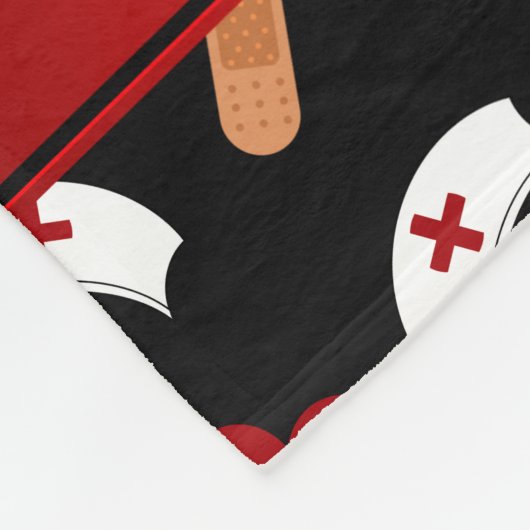 Personalisiertes schwarzes fleecedecke (Ecke)