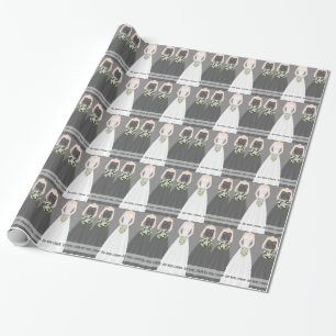 Personalisiertes schwarzes geschenkpapier
