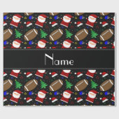 Personalisiertes schwarzes geschenkpapier (Flach)