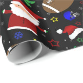 Personalisiertes schwarzes geschenkpapier (Rolleneckpunkt)