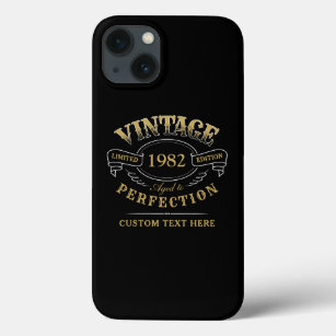 Personalisiertes Schwarzes Gold Vintag Case-Mate iPhone Hülle