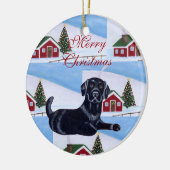 Personalisiertes schwarzes keramik ornament (Links)