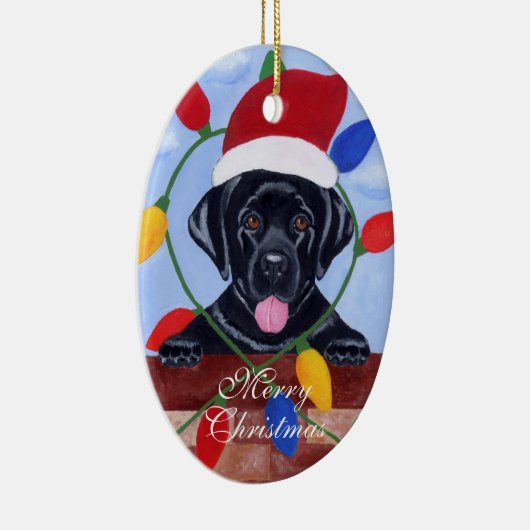 Personalisiertes schwarzes keramik ornament (Rechts)