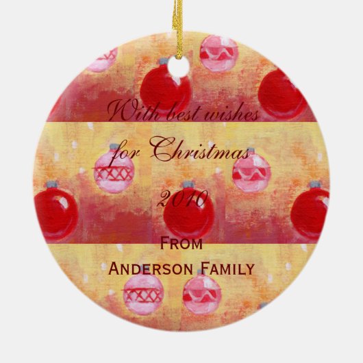 Personalisiertes schwarzes keramikornament (Hinten)