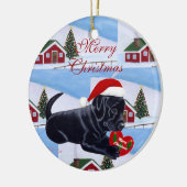 Personalisiertes schwarzes keramikornament (Links)