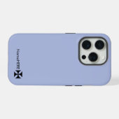 Personalisiertes Schwarzes Kreuz Kunst, Kultur und iPhone Hülle (Rückseite (Horizontal))