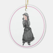 Personalisiertes Schwarzes Lamm Nutcracker Ballet  Keramik Ornament (Links)