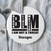 Personalisiertes Schwarzes Leben Button (Beispiel)