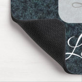 Personalisiertes schwarzes Muster Mousepad (Ecke)