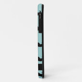 Personalisiertes schwarzes Schnurrbart-Muster auf Case-Mate iPhone Hülle (Hinten/Links)