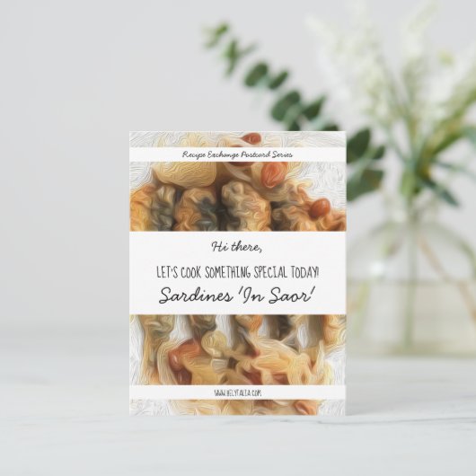 Personalisiertes Schwarzes Script Weiß Modernes Re Postkarte (Stehend Vorderseite)