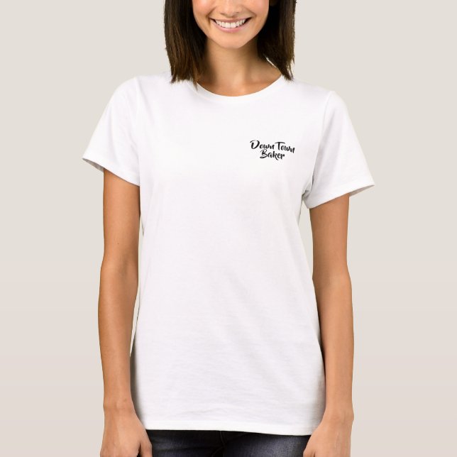Personalisiertes Schwarzes Skript BTMF T-Shirt (Vorderseite)