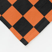 Personalisiertes schwarzes und orange fleecedecke (Ecke)