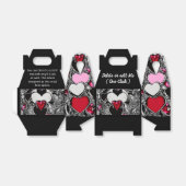 Personalisiertes Schwarzes und Rotes Herz Illus Ge Geschenkschachtel (Ungefaltet)