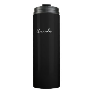 Personalisiertes Schwarzweiß-Drehbuch Thermosbecher