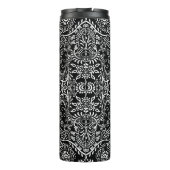 Personalisiertes Schwarzweiß-Mehndi-Muster Thermosbecher (Rückseite)