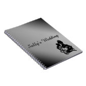 Personalisiertes Schwarzweiß-Notebook Notizblock (Rechte Seite)
