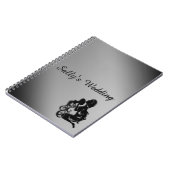 Personalisiertes Schwarzweiß-Notebook Notizblock (Linke Seite)