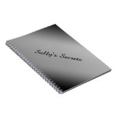 Personalisiertes Schwarzweiß-Notebook Notizblock (Rechte Seite)