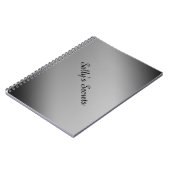 Personalisiertes Schwarzweiß-Notebook Notizblock (Linke Seite)