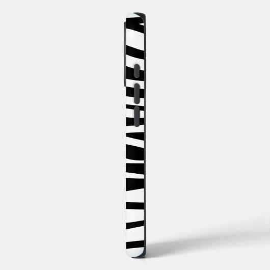 Personalisiertes Schwarzweiß-Zebra Case-Mate iPhone Hülle (Rückseite / Links)