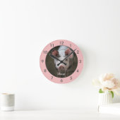 Personalisiertes Schwein große Uhr (Zuhause)