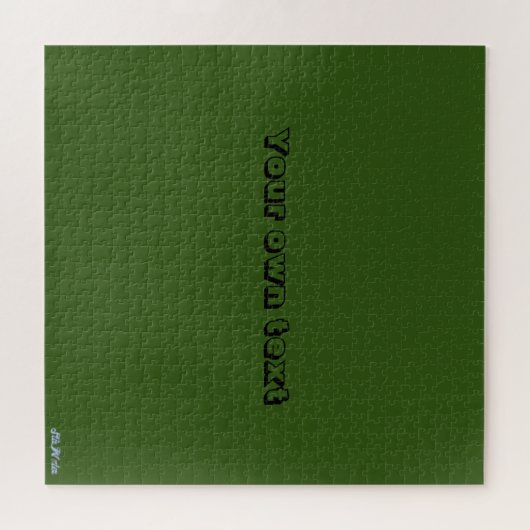 personalisiertes schwieriges, grün entspanntes Puz Puzzle (Horizontal)