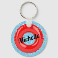 Personalisiertes Schwimmbad Rote Tube