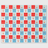 Personalisiertes Schwimmbad Urlaub Geschenk Geschenkpapier (Flach)