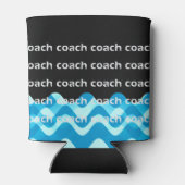 Personalisiertes Schwimmen oder Tauchlehrer Coolen Dosenkühler (Rückseite)