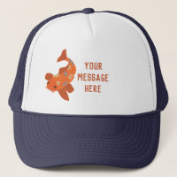 Personalisiertes Schwimmen Orange Koi Goldfish
